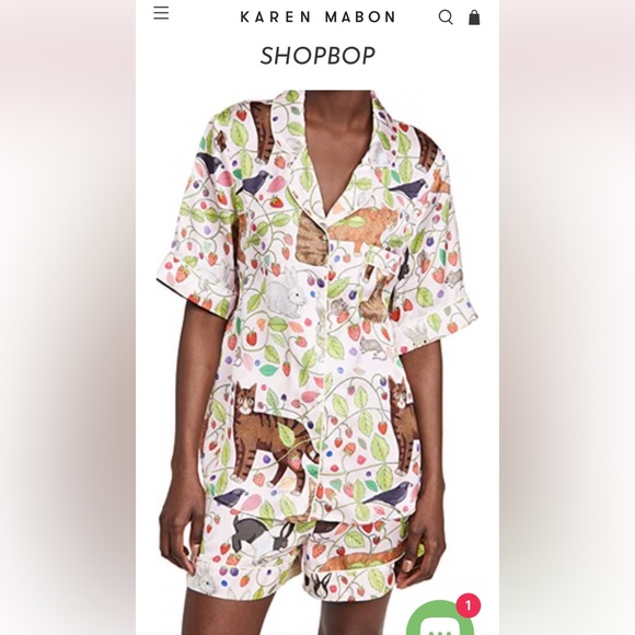 Karen Mabon “Strawberry Fields” PJ Set, S - Picture 2 of 15